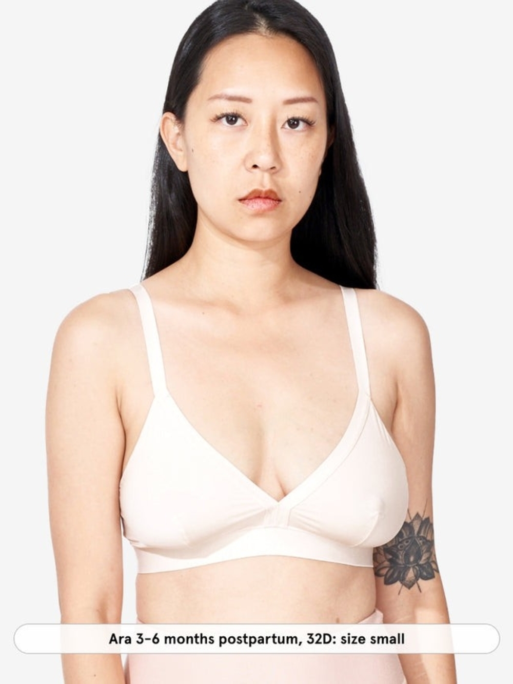 Bodily So Easy Cream & Black Triangle Bralette - Soft Everyday Comfort